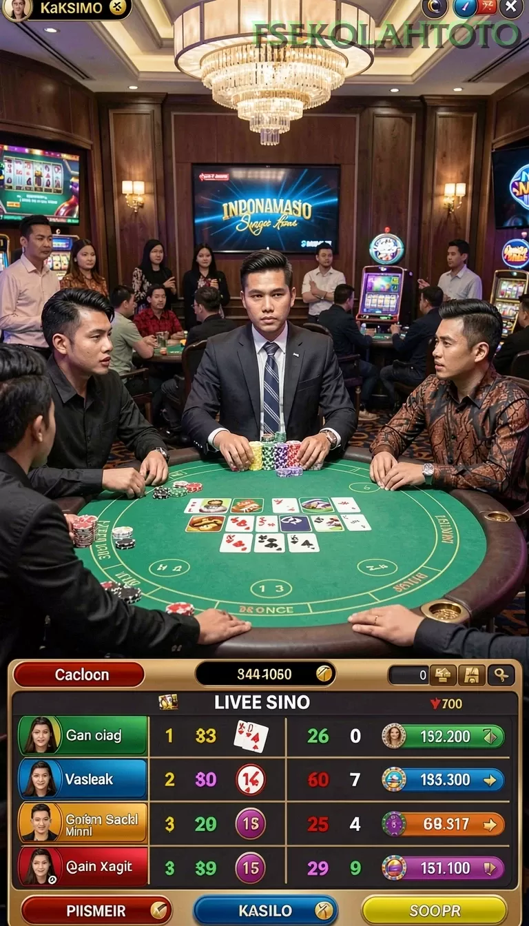 Cuplikan layar DOMINO4D — pengaturan akun