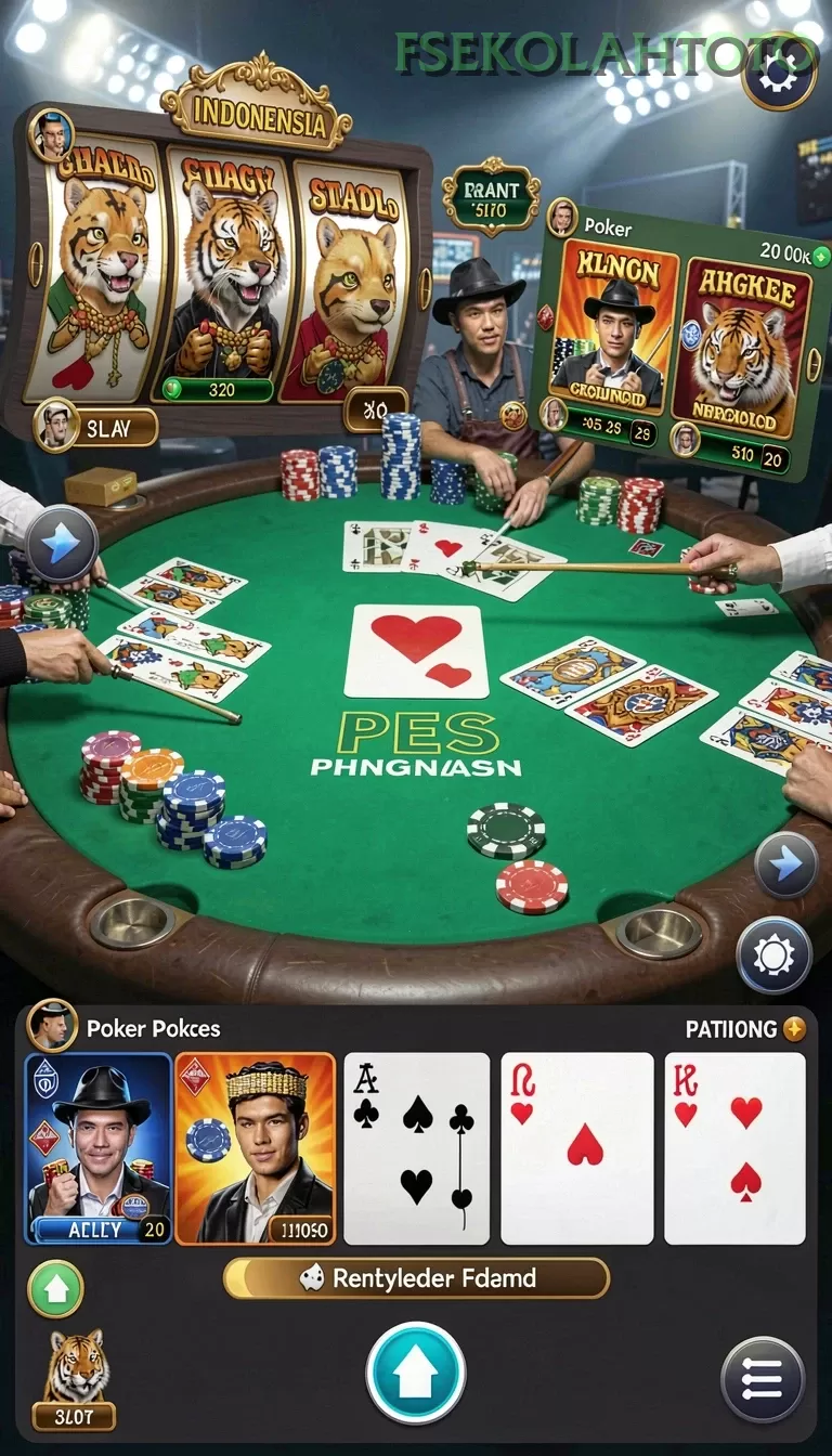Cuplikan layar DORA77 — menu navigasi
