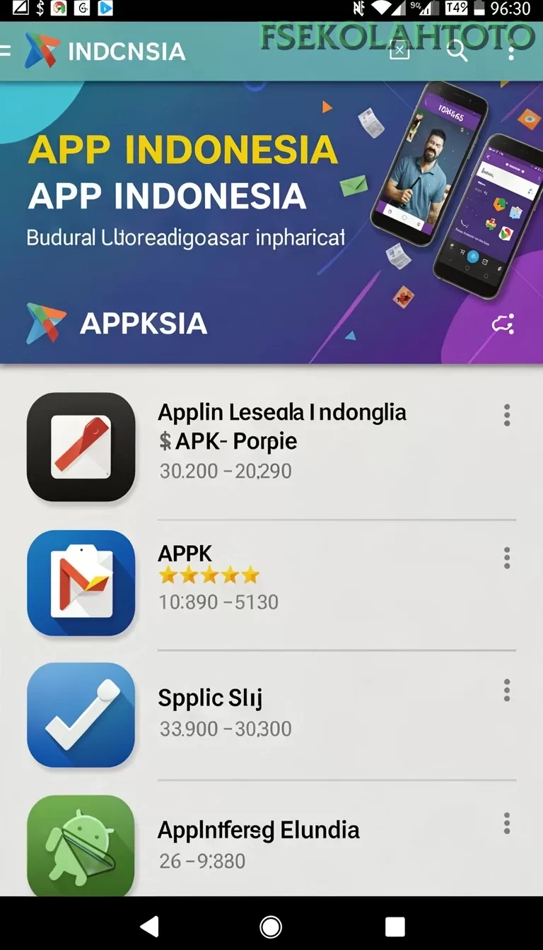 Cuplikan layar RINDUSLOT — menu navigasi